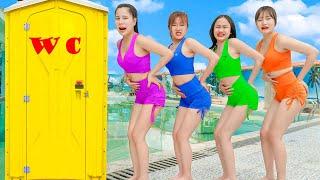 TOP 10 UGLY GIRL WAR PRANK BATTLE NERF DR IPgirl Nerf Guns FUNNIEST WC MAGIC PRANK - LTN