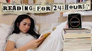 I tried reading for 24 hours straight... ⏱️ | reading vlog