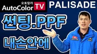 PPF 썬팅 시공 신차패키지 잘하는 경남 창원 오토칼라 팰리세이드 [실제시공영상공개] korea tinting ppf