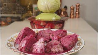 Маринованная Капуста со Свеклой
