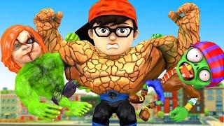 Scary Stranger 3D - NickSuper Become Hero NickHulk rescue Tani vs Giant Chucky - Funny Animation