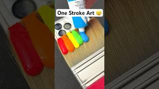 One Stroke Art  #art #shorts