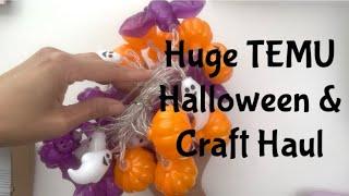 HUGE TEMU HALLOWEEN & CRAFTING HAUL!