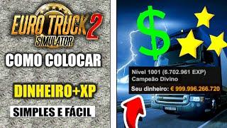 COMO COLOCAR DINHEIRO E XP NO EURO TRUCK SIMULATOR 2 (2025) - RÁPIDO E FÁCIL!!!