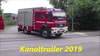 Kanaltrailer 2019 Blaulicht Neumünster