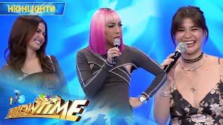 Vice jokingly gets annoyed when she is between Anne and Janine | It's Showtime