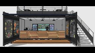 Shipping container Bar / Cafe design