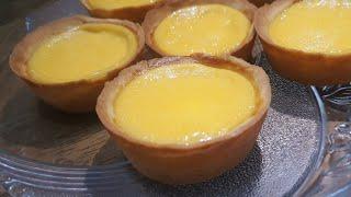 How To Make Egg Tarts Using Muffin Pan | @DAPUR2020