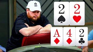 UNREAL Poker Hand With Flopped Set