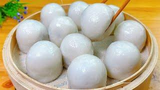 My glutinous rice flour never makes glutinous rice balls, try this way, the skin is thin and the