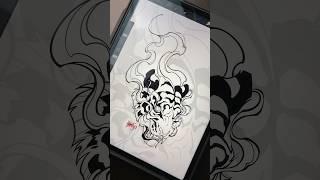 Tiger Tattoo design #tattoo