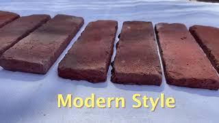 NEW STYLE BRICK VENEERS -BROWN RED MIXED COLOR GREAT FOR INTERIOR AND EXTERIOR