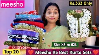 Meesho Top 10 Heavy Kurta Sets || Meesho Embroidered Suits Haul Starting Rs.299/-#meesho #haul