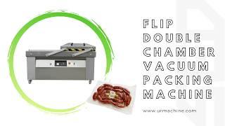 Flip Double Chamber Vacuum Packing Machine - www.urmachine.com