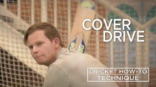 Cover Drive | Technique | Cricket How-To | Steve Smith Cricket Academy