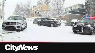 Blast of winter leaves Calgary commuters in chaos