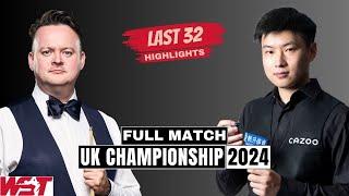 Shaun Murphy vs Zhao Xintong Full Match Highlights | UK Championship Snooker 2024 