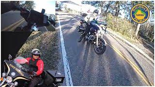 STOP F***ING PLAYING w/ Florida Highway Patrol | Harley Bike Trooper Chases down INFINITI!