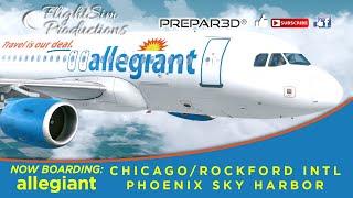 FlightSim Productions - Full Flight - Chicago/Rockford to Phoenix Sky Harbor