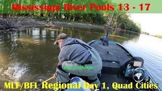 Regional MLF/BFL Mississippi River Bass Tournament 10/10/24 - Day 1 with Boater Rob Leidholdt