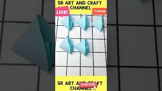 #shorts making of origami flower with paper #sr art and craft channel