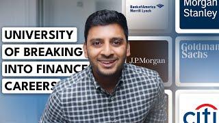 So You Want to Work in Finance?