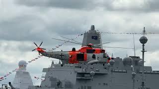 SEAKING MK 41 / 89+63 SAR Hubschrauber Flugshow beim Kieler Woche Open Ship Kiel 22.6.2024.