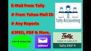 E Mail From Tally Yahoo mail || Tally Accounting