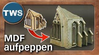 Tutorial: How to speed paint MDF terrain for Warhammer 40k (TTCombat, Ruins, Tabletop, TWS)