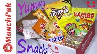 Opening MunchPak ~ Tasting Snacks from Around the World! Monthly Subscription Box