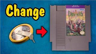 How To Change The Battery Inside An NES Game Cartridge (Replace With CR2032)