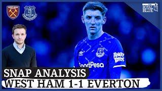 Adam Jones provides analysis from Everton's draw with West Ham