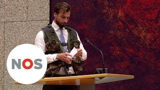 KAMERDEBAT: Thierry Baudet verschijnt in militair vest