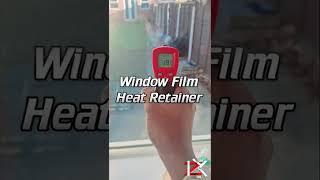 STOP  Heat Escaping Through Windows | Window Film Heat Retainer Quick Test - Awesome Invention