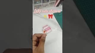 DIY cute stickers #diy #craftyhome #aestheticartandcrafts #sticker #samreenartgallery