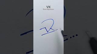 VK Short Signature | Satish Calligraphy #signature #satishcalligraphy #shorts