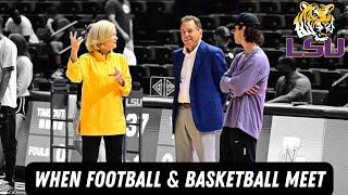 Kim Mulkey brings Nick Saban to practice | Hear what he had to say