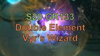 Double Element Vyr's Wizard GR133 Solo (Diablo 3 Season 20)