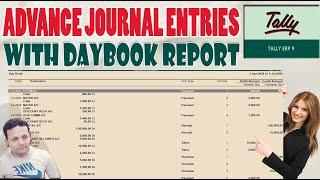 Advance Journal Voucher Entries in TALLY accounting #tallyerp9