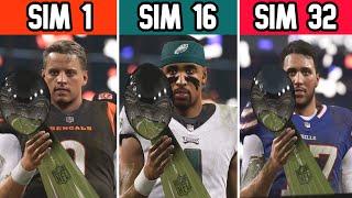 I Simmed 32 Times In Madden 24 To See Who Wins The Most Superbowls! (Full Movie)