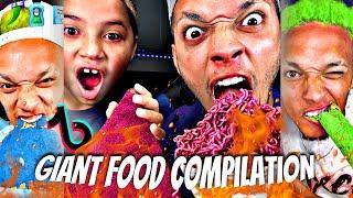 Sour King GIANT Food Challenge Compilation!