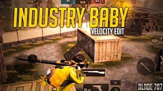 INDUSTRY BABY BGMI MONTAGE || VELOCITY EDIT ___ BLADE 787.. #blade787 #777 #darksideop