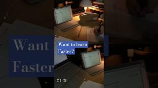 How to Learn faster #shorts #focus #tips #study #studymethods #focusinstudy #howtostudy