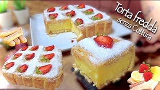 Lemon creamy cake  without cooking "easy and fast