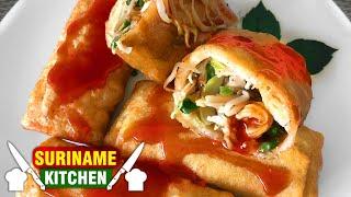 Surinaamse Loempia (Lumpia) Gerecht | Surinamese Spring Roll Recipe | Suriname Kitchen