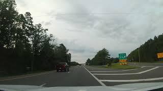 Driving on The Atlantic City Expressway from Washington Township to Egg Harbor, New Jersey