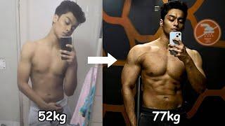 How I GAINED 25 kg FAST- My Transformation | How to GAIN WEIGHT for Skinny Guys (Diet and Workout)