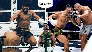 Bahram Rajabzadeh DIGS DEEP to win the GLORY 87 Heavyweight Tournament