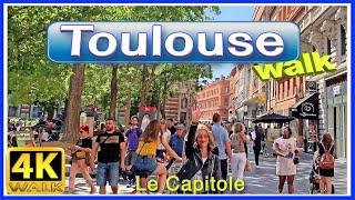 【4K】WALK TOULOUSE Le CAPITOLE France 4k video VIRTUAL WALK