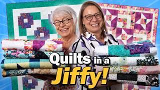 Fun Florals & Fast Quilts!  Quilts in a Jiffy 3-Yard Quilts 